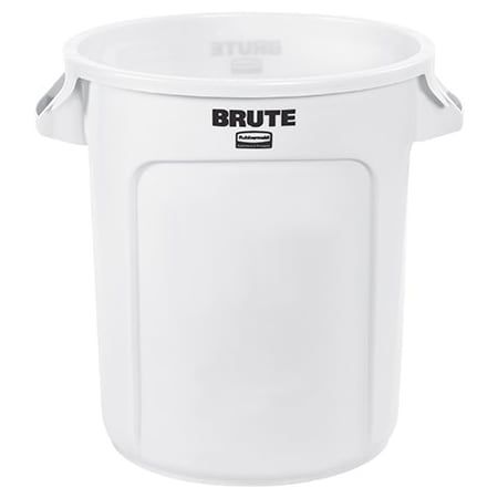 Rubbermaid Rubbermaid Brute Trash Can - 10 Gallon, White BUY00032216